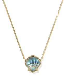 Brynne Shell Gold Short Pendant Necklace
