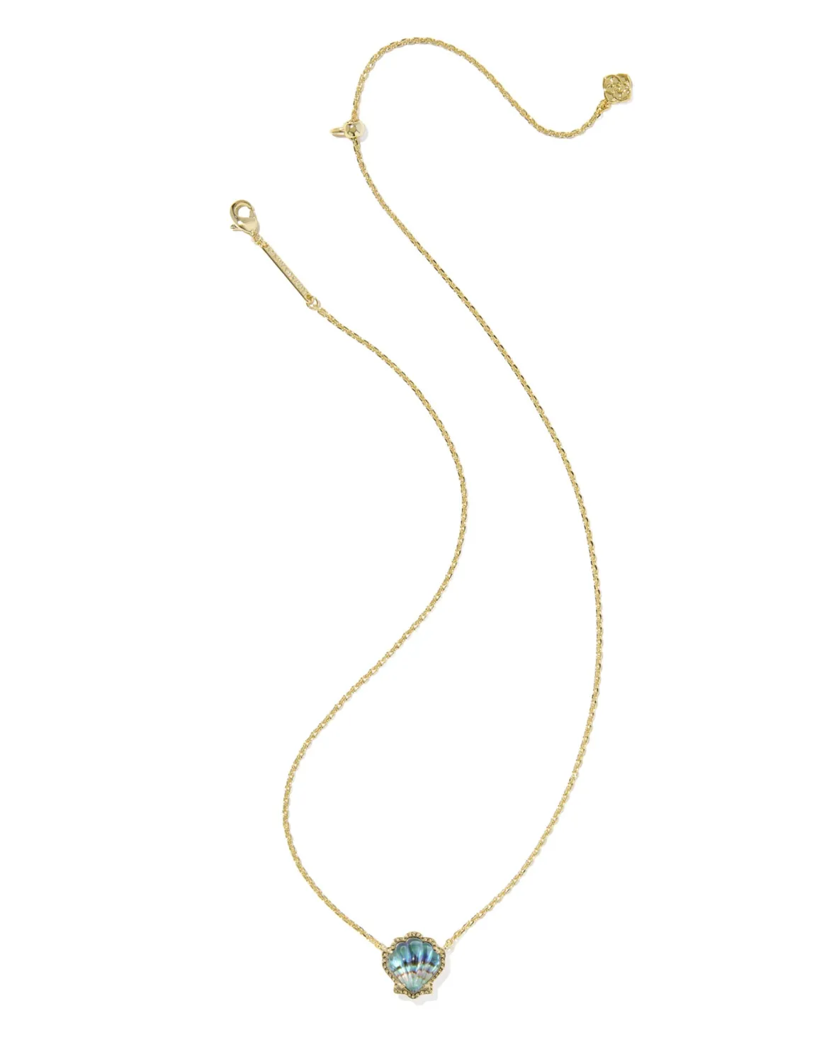Brynne Shell Gold Short Pendant Necklace