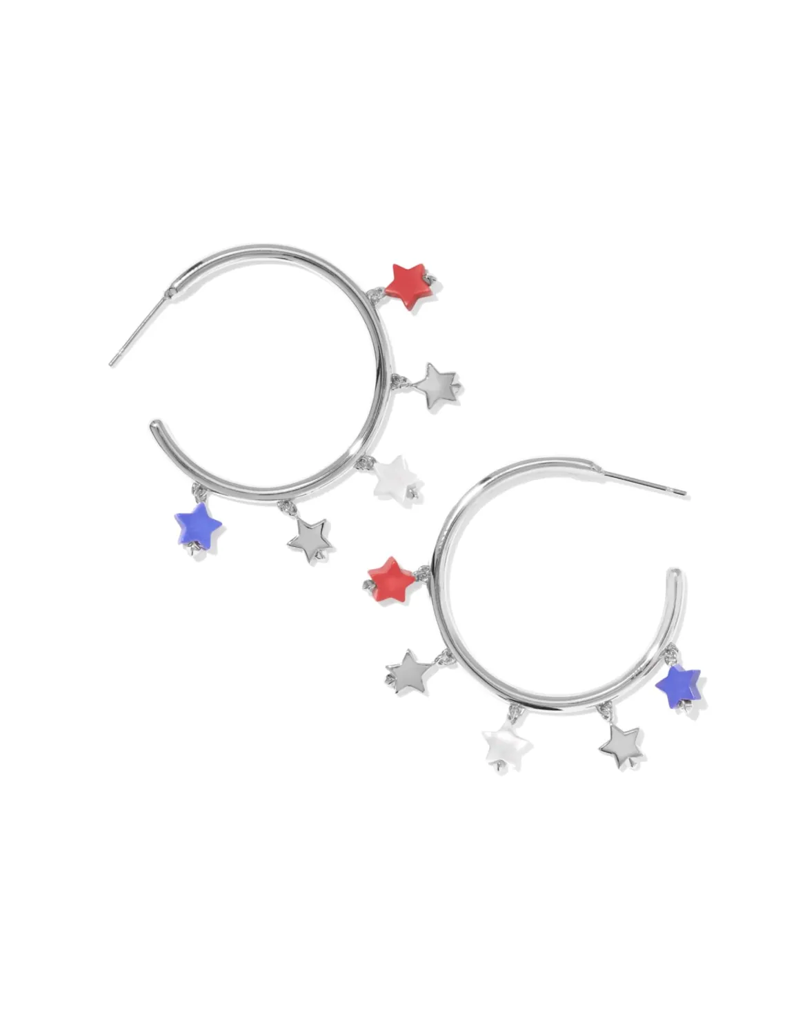 Camila Silver Hoop Earrings