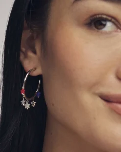 Camila Silver Hoop Earrings