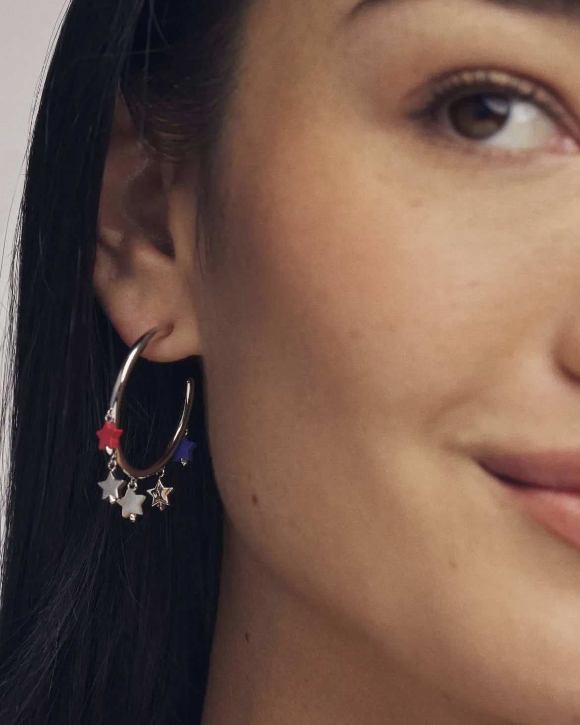 Camila Silver Hoop Earrings