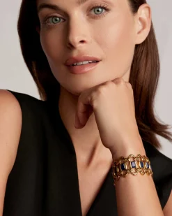 Catherine Vintage Gold Statement Bracelet