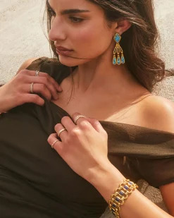 Catherine Vintage Gold Statement Bracelet