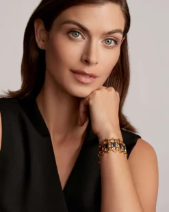 Catherine Vintage Gold Statement Bracelet