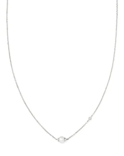Cathleen 14k White Gold Pendant Necklace Freshwater Cultured Pearl