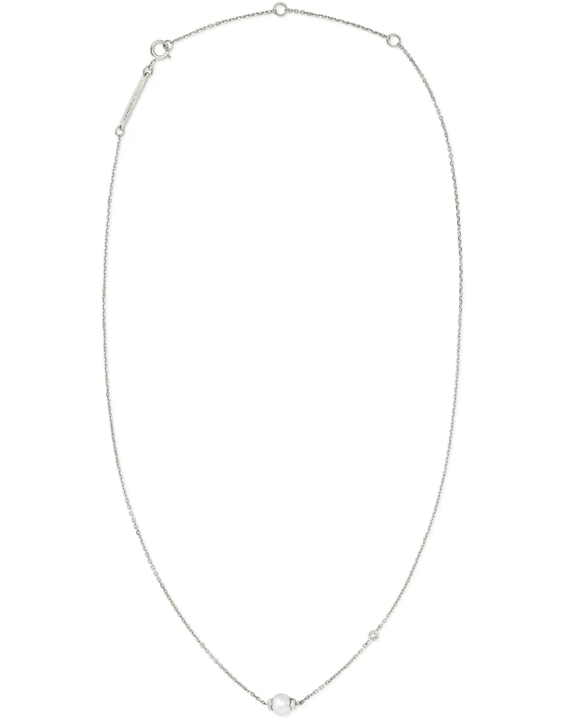 Cathleen 14k White Gold Pendant Necklace Freshwater Cultured Pearl