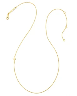 Cross Inline Necklace in 18k Gold Vermeil