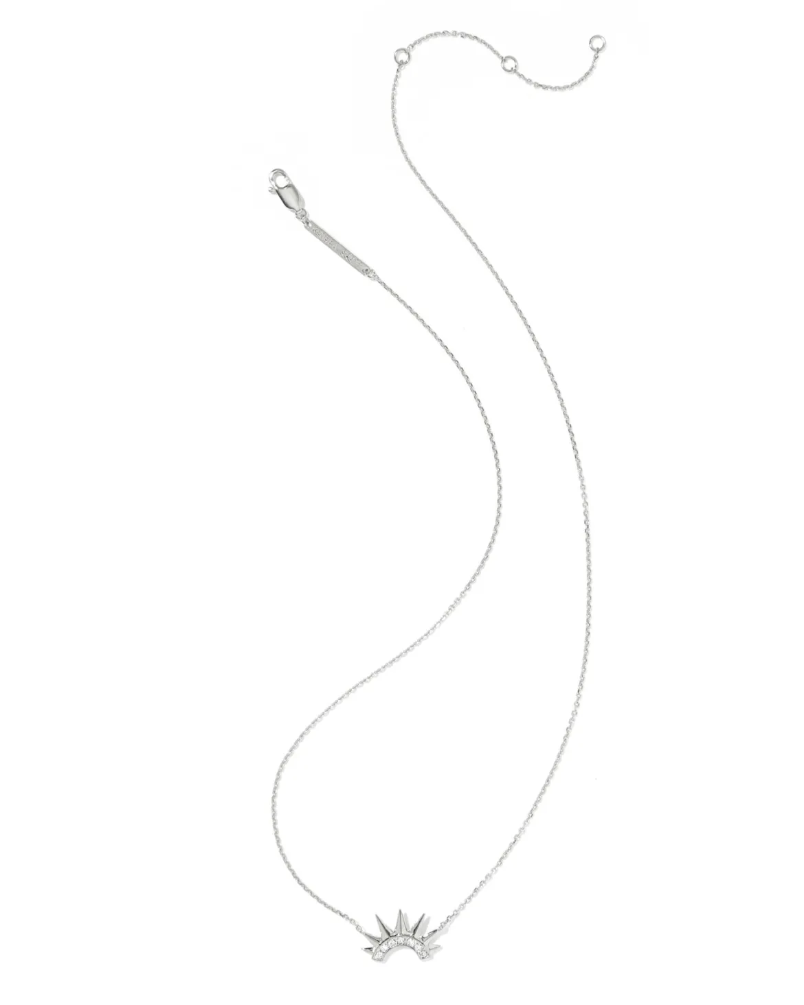 Crown Sterling Silver Short Pendant
