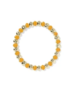 Daphne Enamel Gold Stretch Bracelet