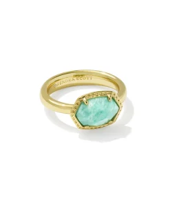 Daphne Gold Frame Band Ring