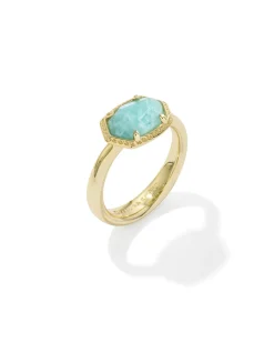 Daphne Gold Frame Band Ring