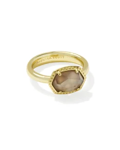 Daphne Gold Frame Band Ring