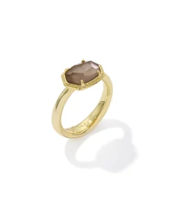 Daphne Gold Frame Band Ring