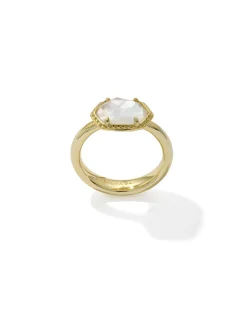Daphne Gold Frame Band Ring