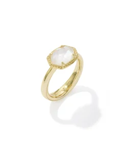 Daphne Gold Frame Band Ring
