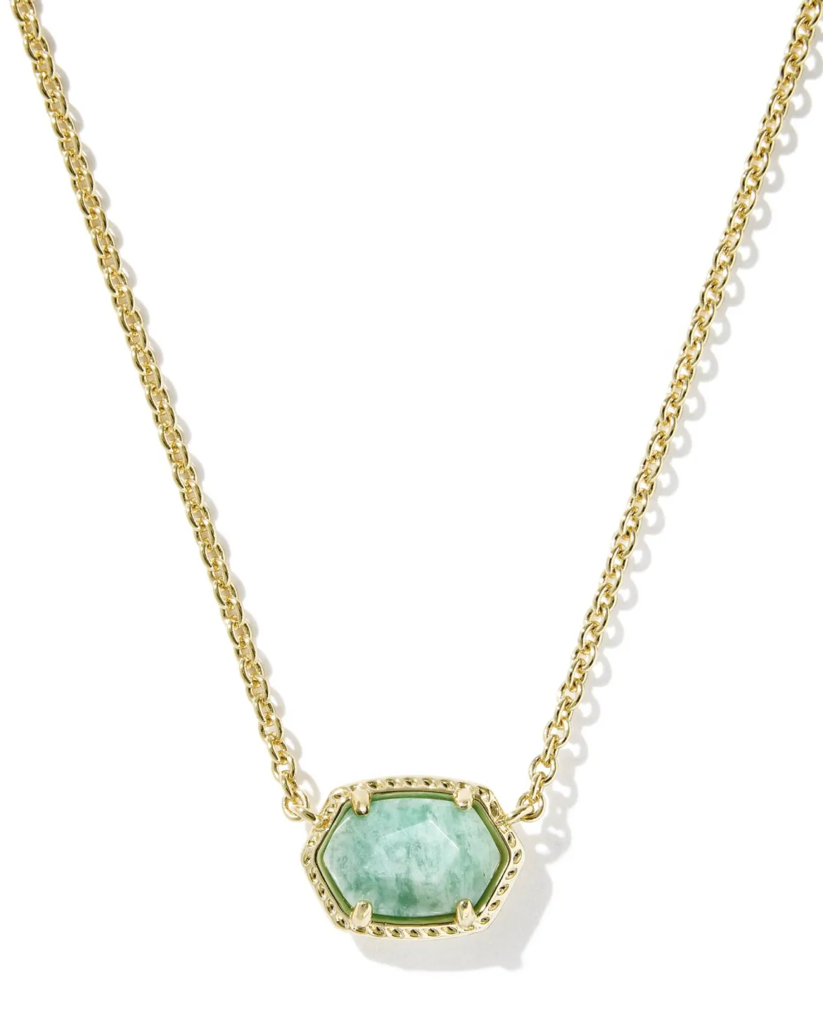 Daphne Gold Frame Short Pendant Necklace