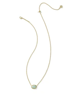 Daphne Gold Frame Short Pendant Necklace