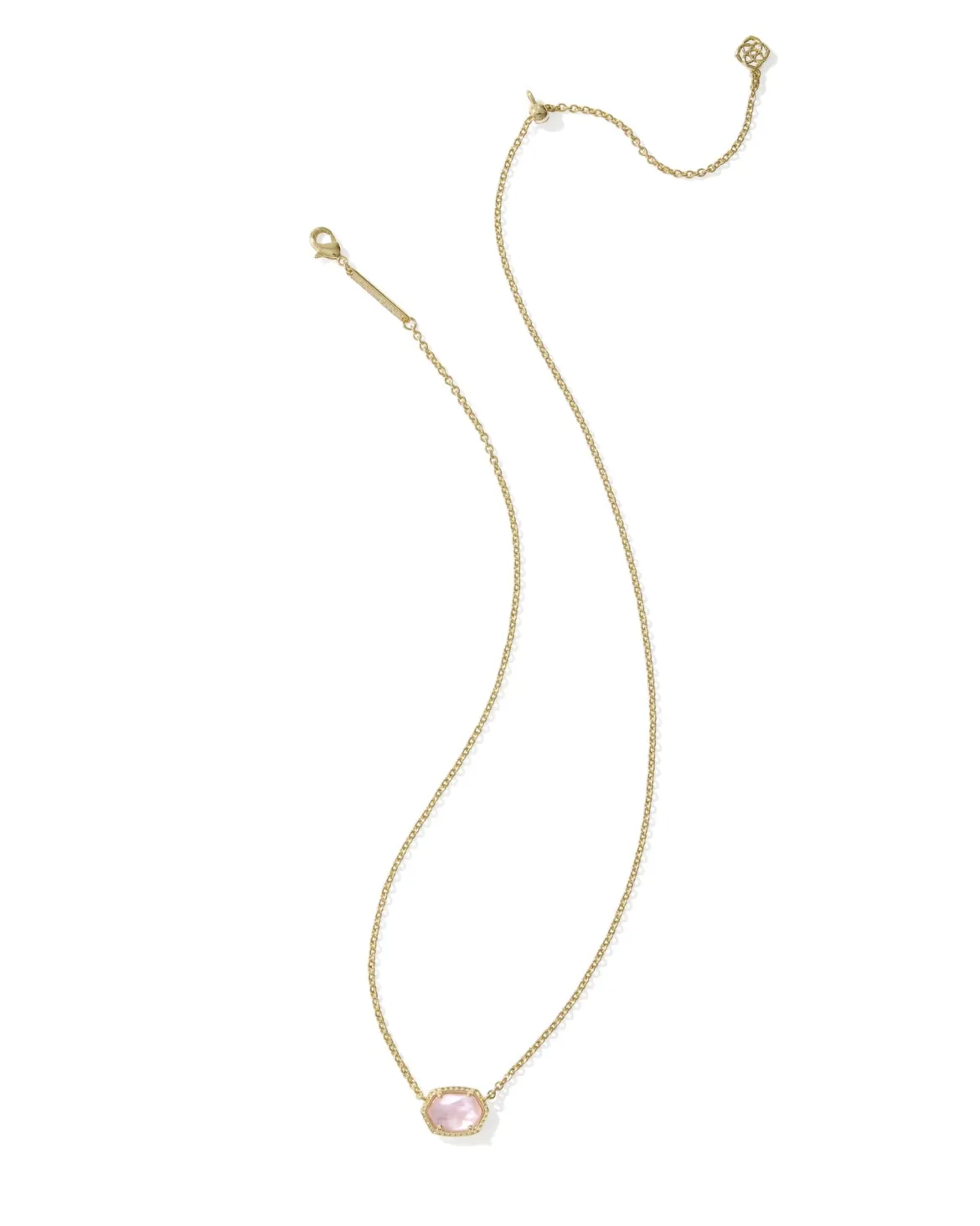 Daphne Gold Frame Short Pendant Necklace