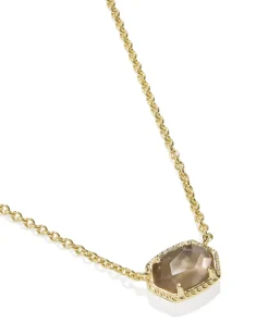 Daphne Gold Frame Short Pendant Necklace