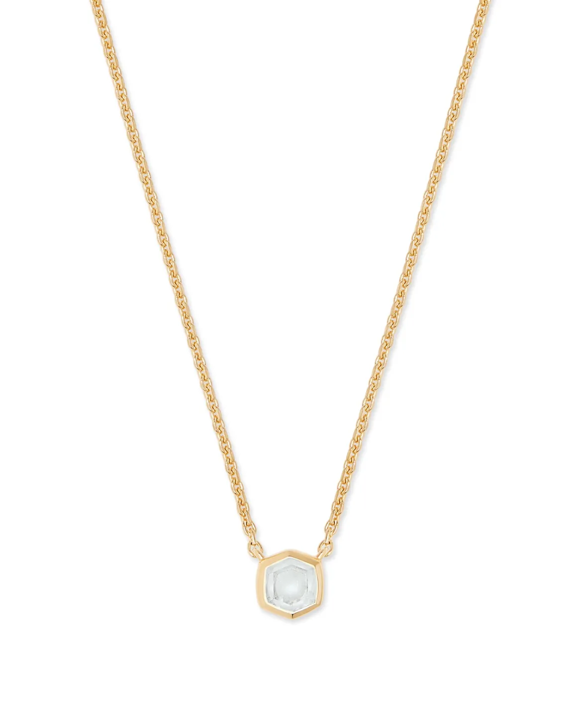 Davie 18k Gold Vermeil April Pendant Necklace