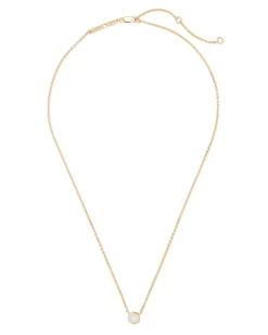 Davie 18k Gold Vermeil April Pendant Necklace