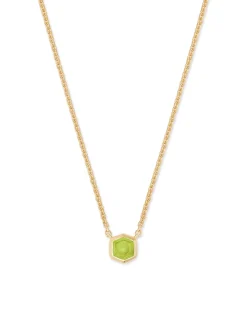 Davie 18k Gold Vermeil August Pendant Necklace