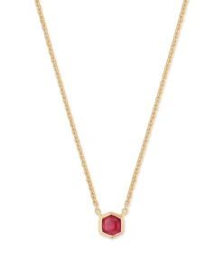 Davie 18k Gold Vermeil January Pendant Necklace