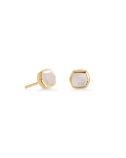 Davie 18k Gold Vermeil June Stud Earrings