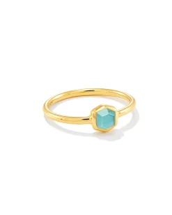 Davie 18k Gold Vermeil March Band Ring