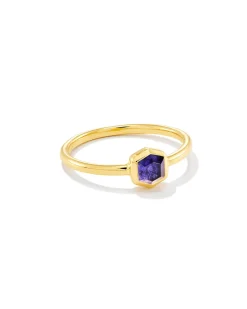 Davie 18k Gold Vermeil September Band Ring