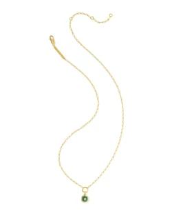 Davie 18k Gold Vermeil Stone Link and Chain Necklace