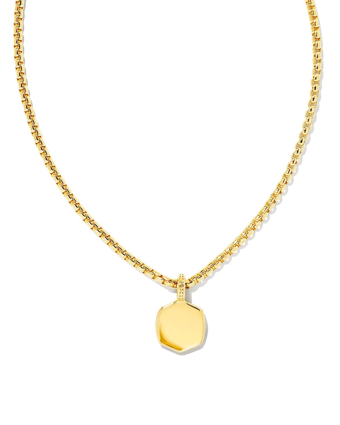 Davie Metal Charm Necklace in 18k Gold Vermeil