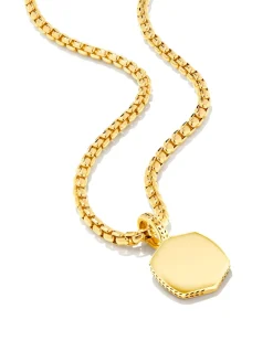 Davie Metal Charm Necklace in 18k Gold Vermeil
