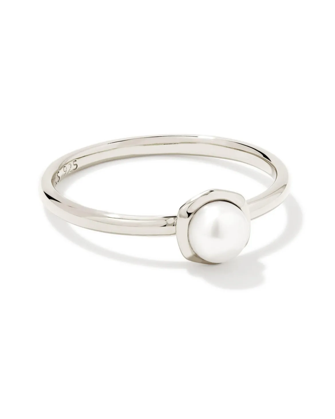 Davie Pearl Sterling Silver Band Ring in Freshwater Cultured Pearl
