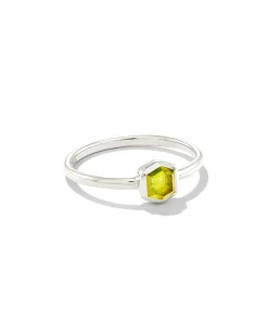 Davie Sterling Silver August Band Ring