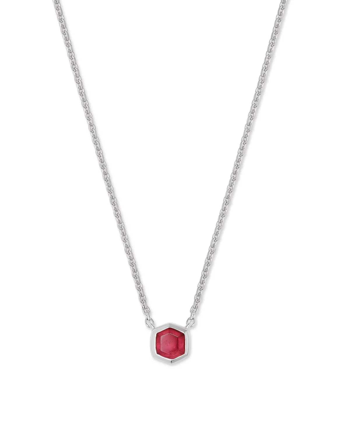 Davie Sterling Silver January Pendant Necklace
