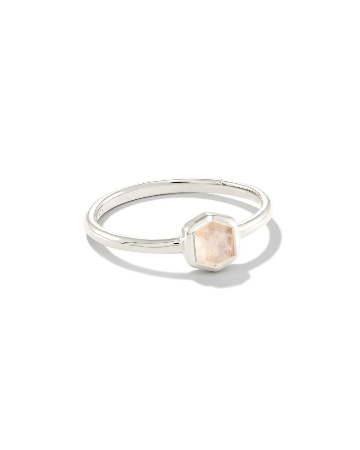 Davie Sterling Silver June Band Ring