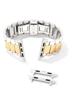 Dira 3 Link Watch Band in Two Tone Stainless Steel