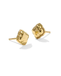 Dira 18k Gold Vermeil Small Metal Stud Earrings