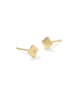 Dira 18k Gold Vermeil Topaz Stud Earrings