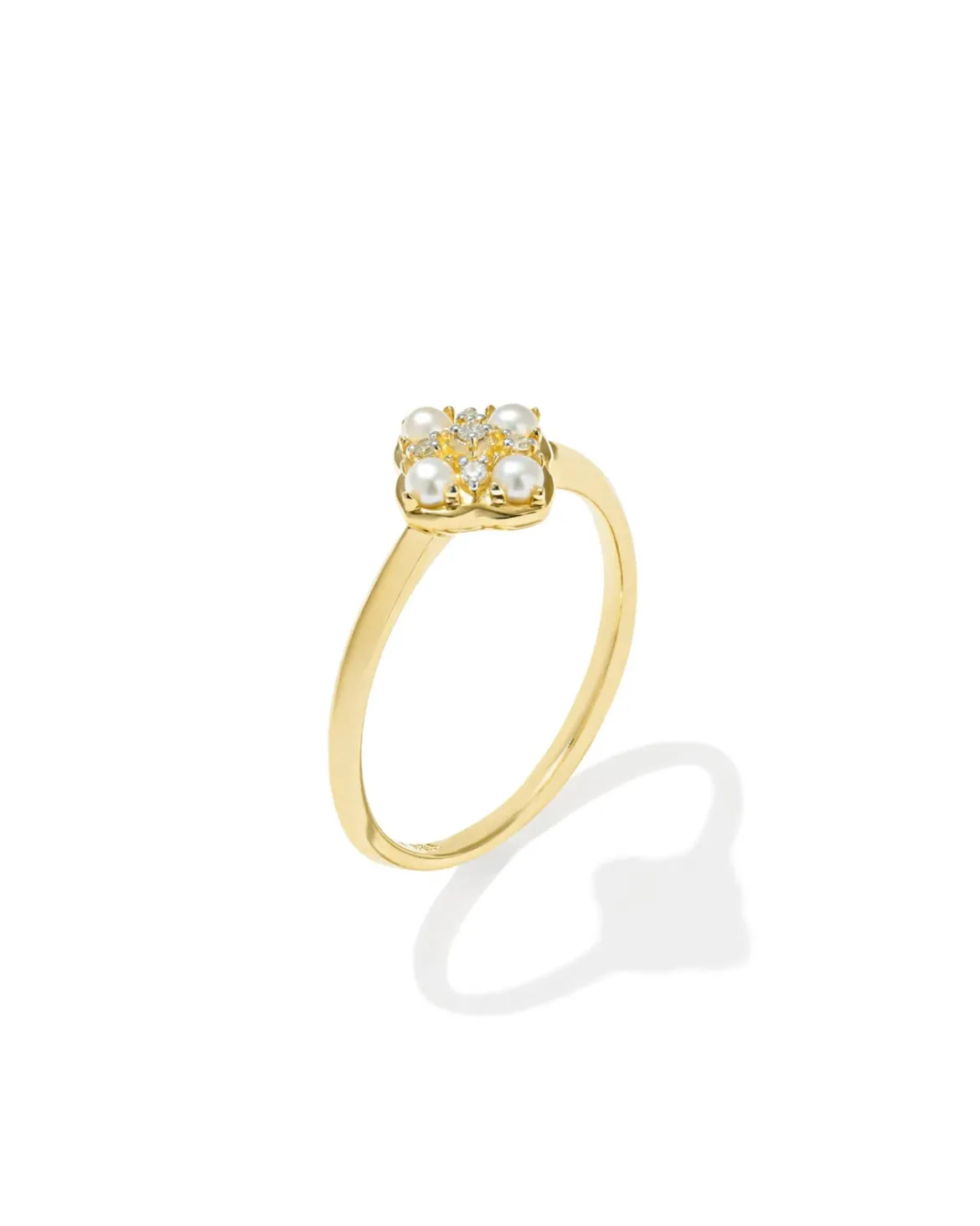 Dira Luxe 14k Yellow Gold Band Ring