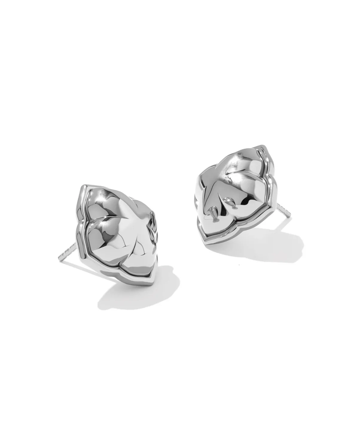 Dira Sterling Silver Metal Stud Earrings
