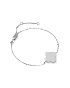 Dira Sterling Silver Metal Delicate Chain Bracelet