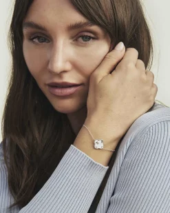Dira Sterling Silver Metal Delicate Chain Bracelet