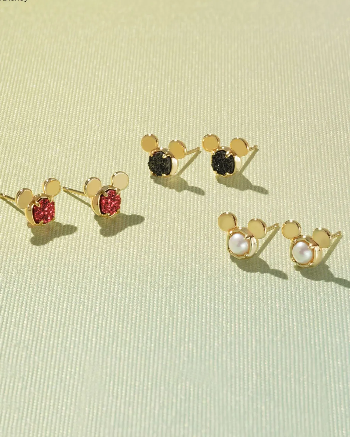 Disney | Kendra Scott Gold Mickey Mouse Stud Earrings in Freshwater Cultured Pearl