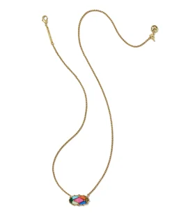 Dolly Parton x Kendra Scott Patchwork Elisa Vintage Gold Short Pendant Necklace