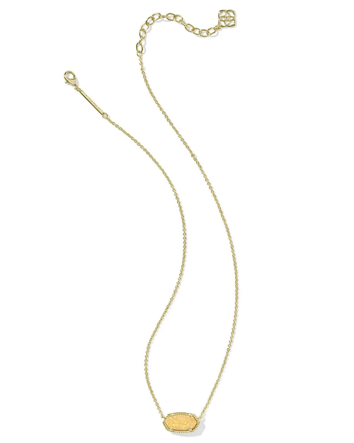 Elisa Gold Short Pendant Necklace
