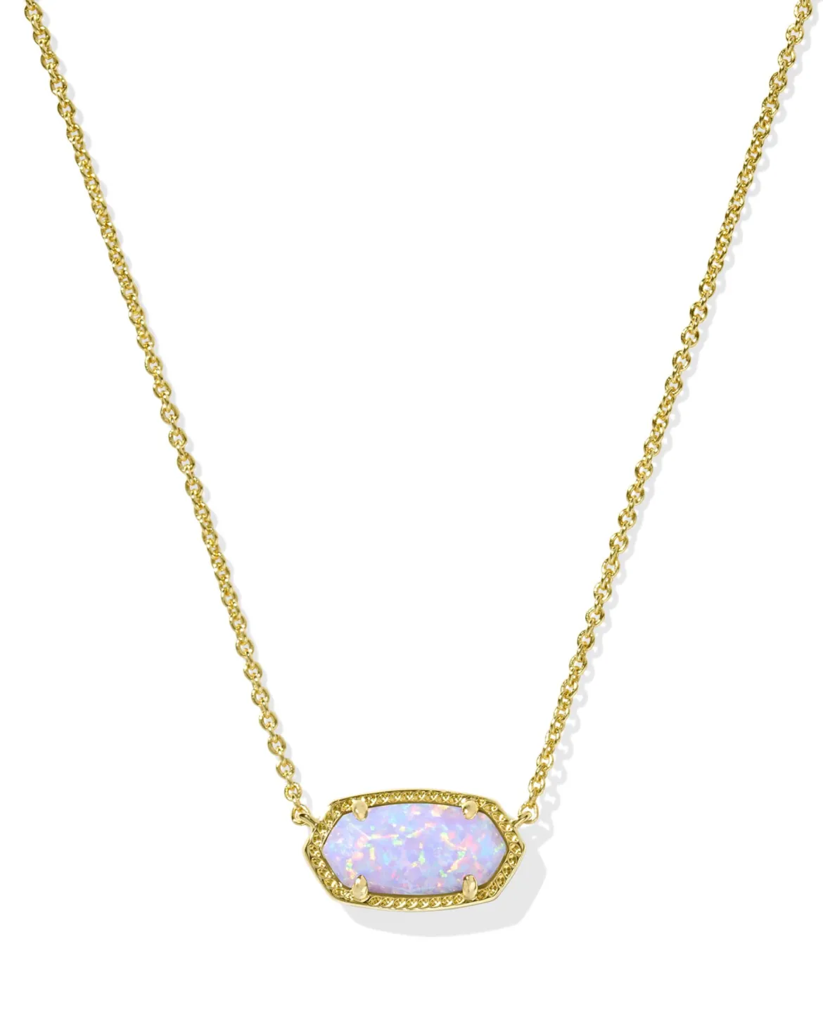 Elisa Gold Short Pendant Necklace