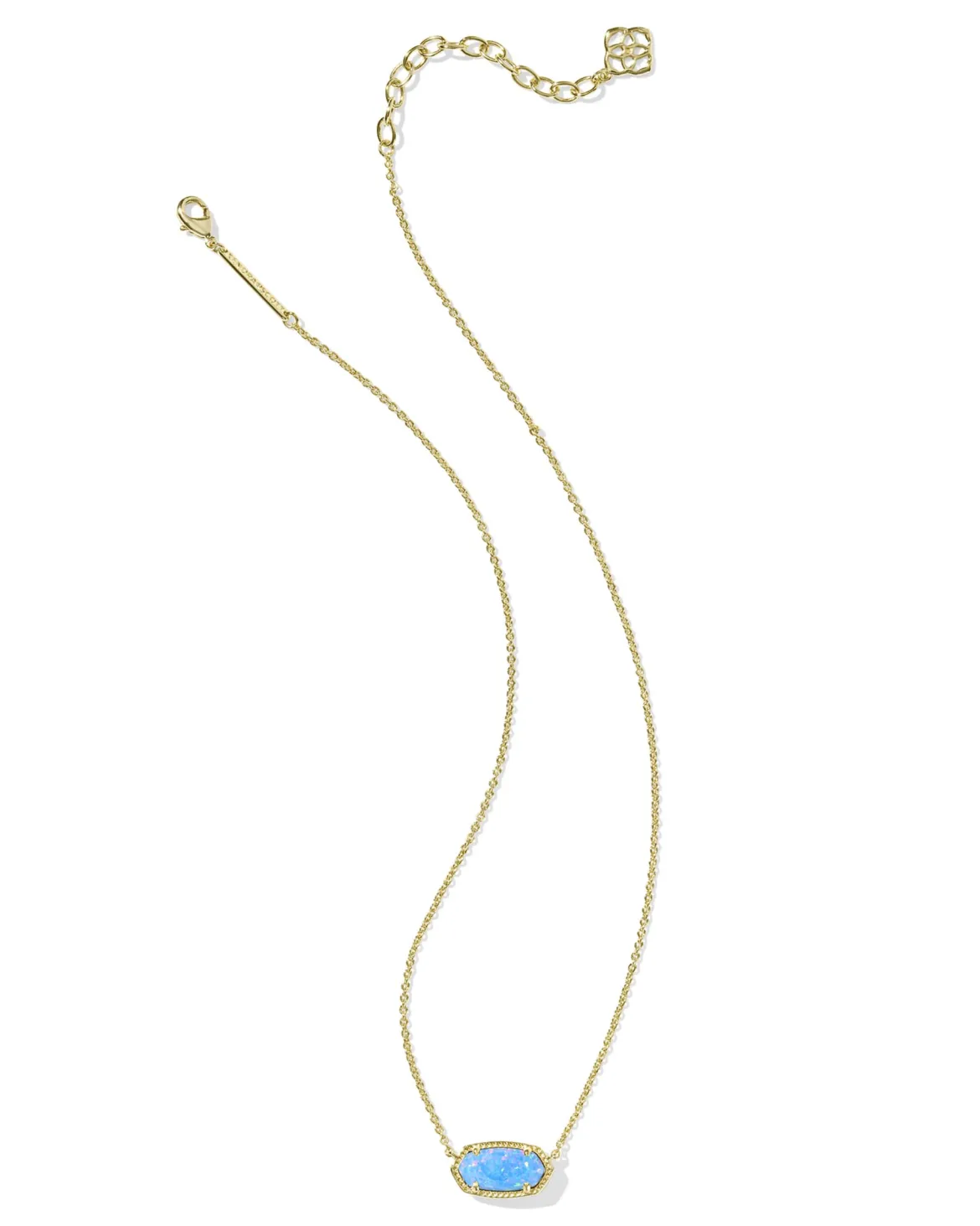 Elisa Gold Short Pendant Necklace
