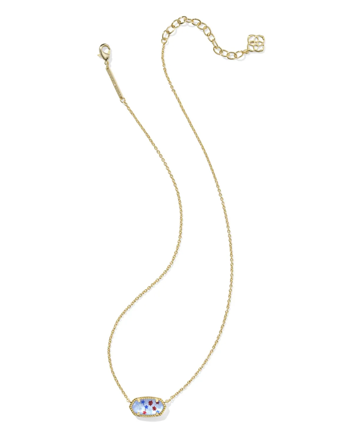 Elisa Gold Short Pendant Necklace